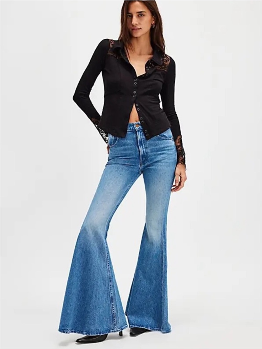 NWT MOTHER Snacks The Dollop Heel Jeans size 25